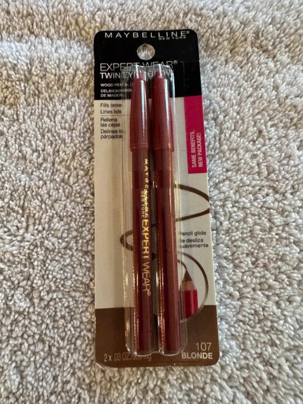 Maybelline Expert Eyes Twin Brow and Eye Pencils, 107 Blonde